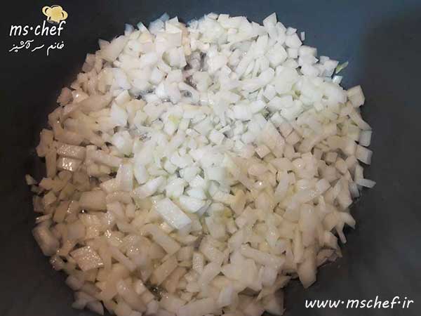 طرز تهیه قیمه نثار قزوین مرحله به مرحله - خانم سرآشپز - mschef