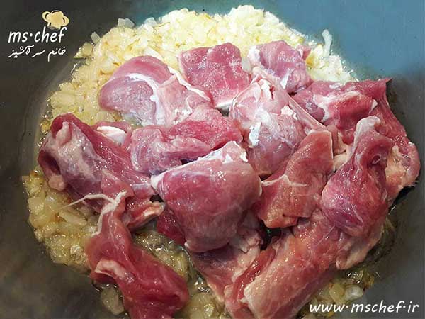 طرز تهیه قیمه نثار قزوین مرحله به مرحله - خانم سرآشپز - mschef