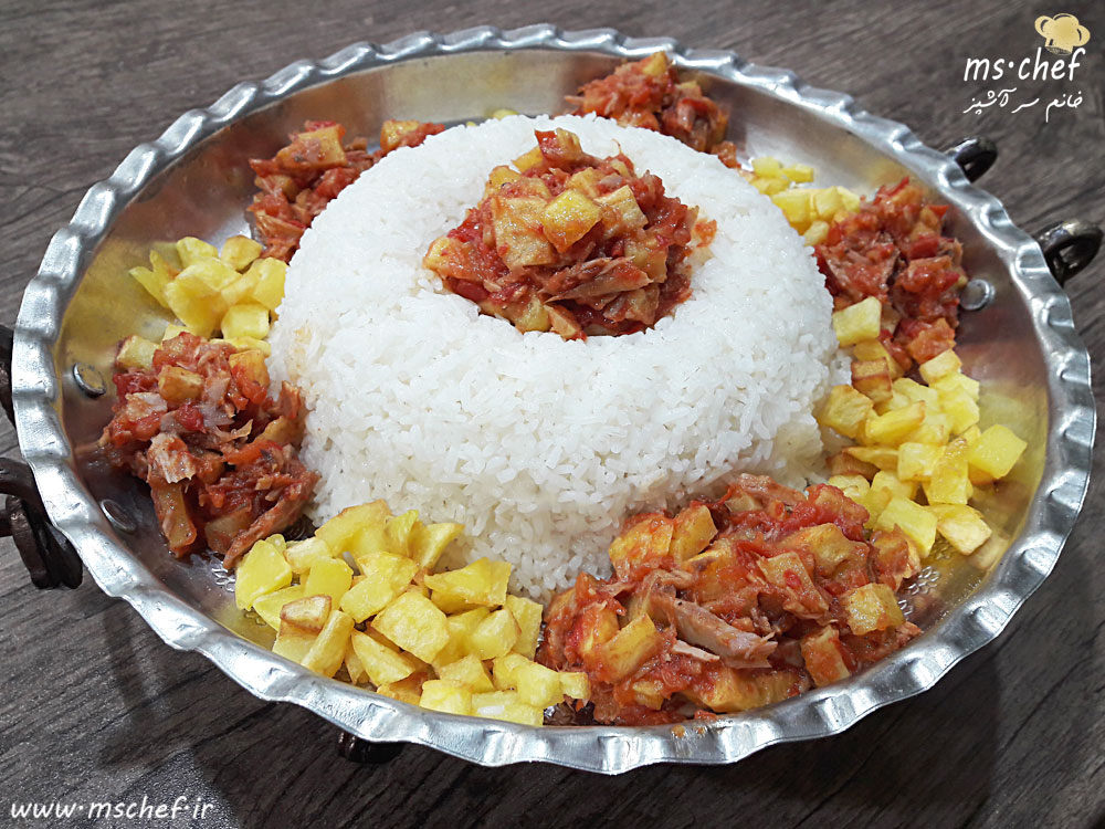 طرز تهیه خوراک تن ماهی - khorak tone mahi - خانم سرآشپز - mschef