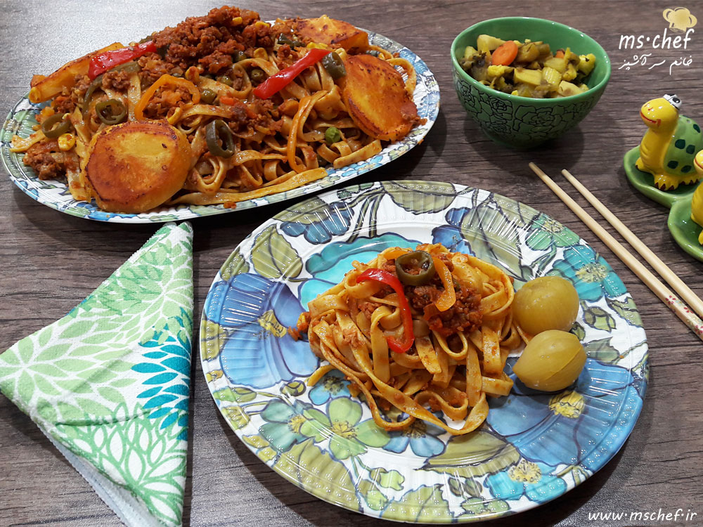 طرز تهیه ماکارونی - makaroni - خانم سرآشپز - mschef