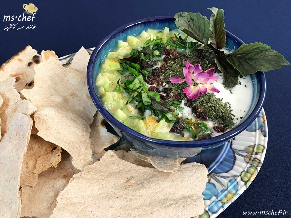 ab-doogh-khiar-mschef-01 طرز تهیه آب دوغ خیار - ab doogh khiar - خانم سرآشپز - mschef