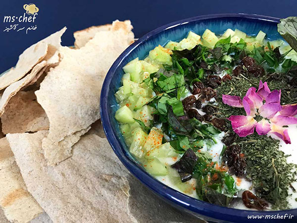 طرز تهیه آب دوغ خیار - ab doogh khiar - خانم سرآشپز - mschef