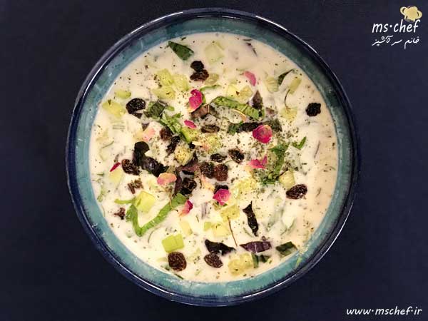 طرز تهیه آب دوغ خیار - ab doogh khiar - خانم سرآشپز - mschef