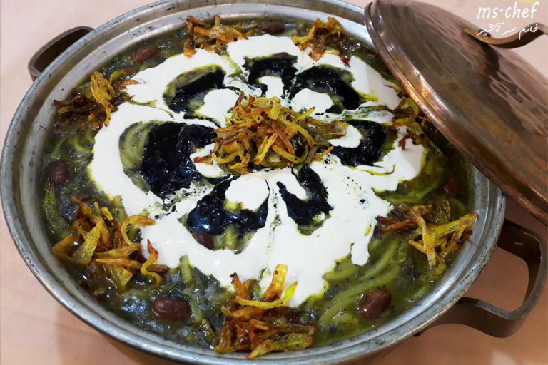 طرز تهیه آش رشته - ash reshte - خانم سرآشپز - mschef